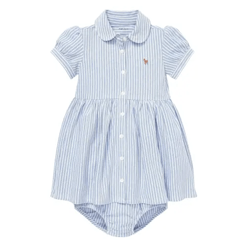 striped dress and bloomers