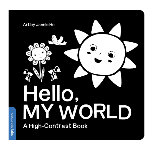 Hello, My World: A High-Contrast Board Book for Babies, Perfect for a Shower Gift