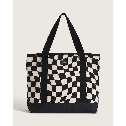 Pergs Checkerboard Tote Bag in Marshmallow White | Vans
