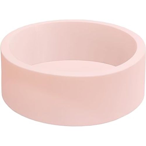 Baby Ball Pit 35.4" Soft Round Memory Foam Ball Pits NOT Included Balls Indoor Outdoor Playpen for Babies Toddlers Kids Great Gift for Girls Boys, Peach