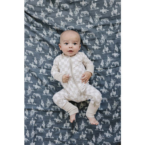 Western Aztec + Wild West Muslin Quilt