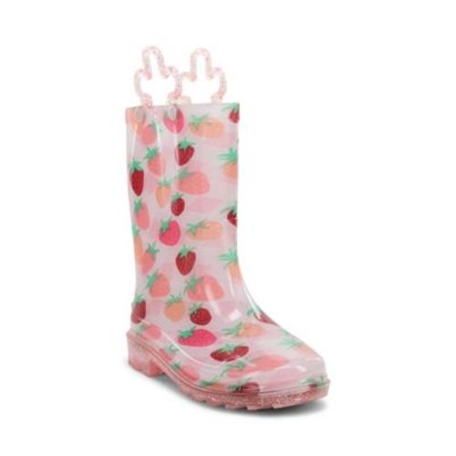 Western Chief Toddler Strawberry Bliss Rain Boots - Pink 6T