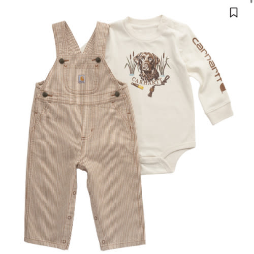 Carhartt Infant Boys' Onesie and Overall Set - 2 Piece
