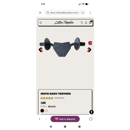 Moto Baby Teether