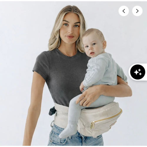 The Tushbaby Hip Carrier - CREAM LITE