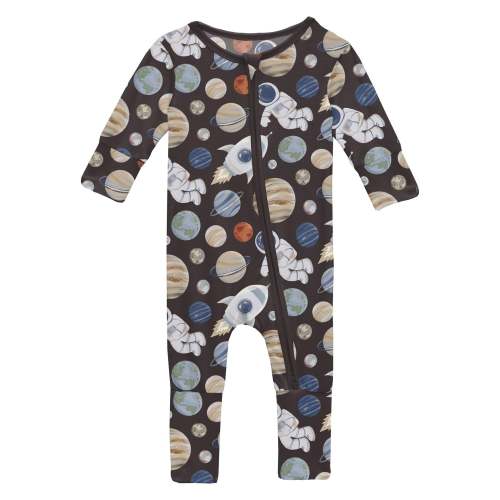Print Convertible Coverall in Midnight Space Dream