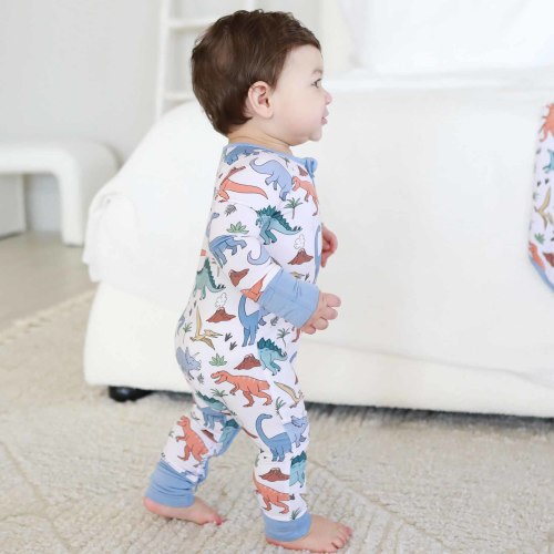 Dino Dude Convertible Zip Romper
