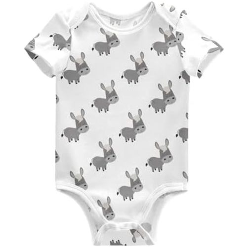 Unisex Baby Short Sleeve Bodysuits Boy Girl Cotton Newborn Outfit Clothes 0-24 Months