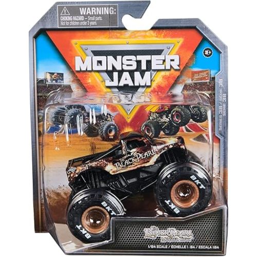 Monster Jam 2024 Official 1:64 Diecast Truck Series 38 Arena Favorites The Black Pearl