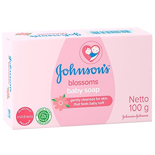 Johnson & Johnson Baby Lotion bar Soap Blossoms 100 G/ 3.52 Ounce (Pack of 12)