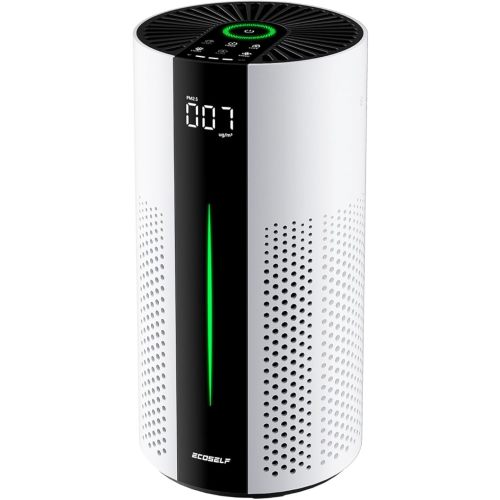 ECOSELF Air Purifiers for Home Large Room up to 1800 Ft², Air Purifiers for Bedroom 360° Air Intake with Smart Auto Mode, HEPA Air Purifier, Air Cleaner for Smoke PoIIen Pet Dander, HAP609