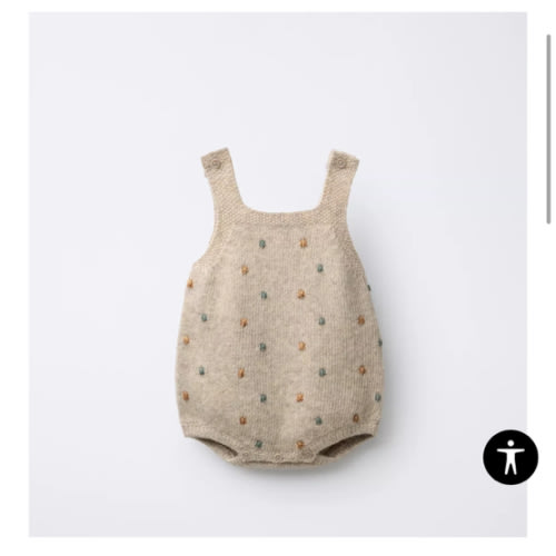 SMALL BALL KNIT JUMPSUIT - Light beige | ZARA United States