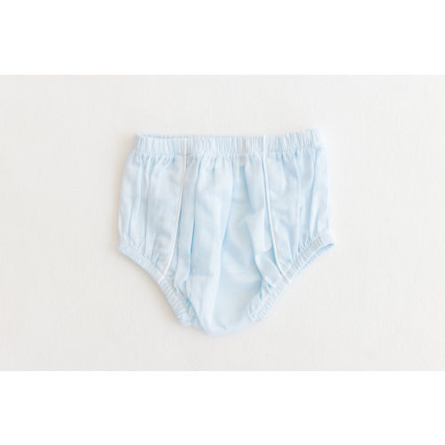 Diaper Cover - Blue With White Trim