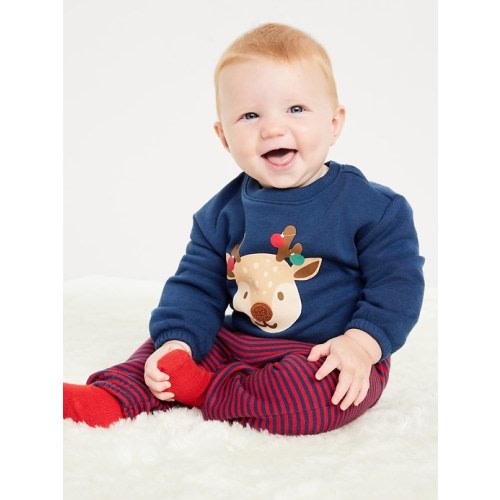 Long-Sleeve Graphic Sweatshirt and Sweatpants Set for Baby