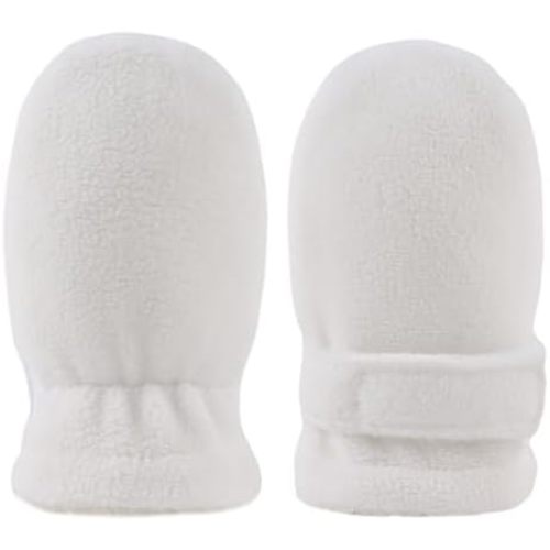 Newborn Baby Mittens Toddler Winter Warm Fleece Lined Gloves No Scratch Adjustable Mitten for Infant Boys Girls