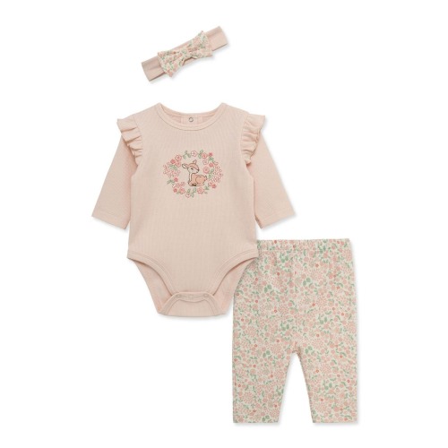 Kids' Deer 3-Piece Bodysuit, Pants & Headband Set