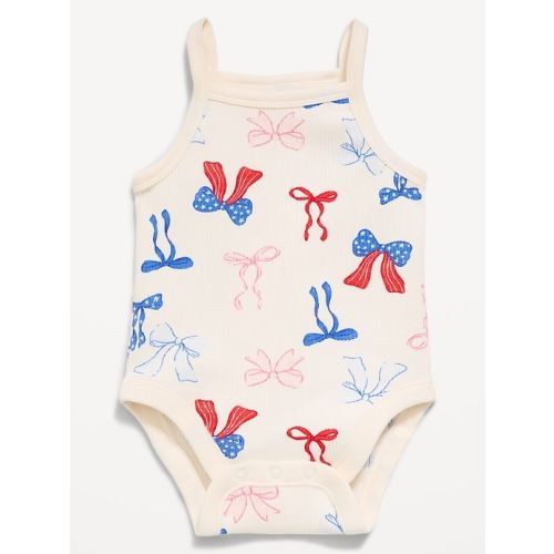 Printed Ribbed Cami Bodysuit for Baby