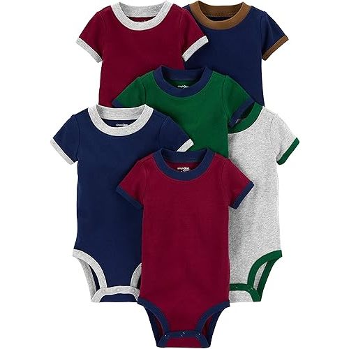 Simple Joys by Carter's Baby-Boys 6-Pack Short-Sleeve Bodysuit