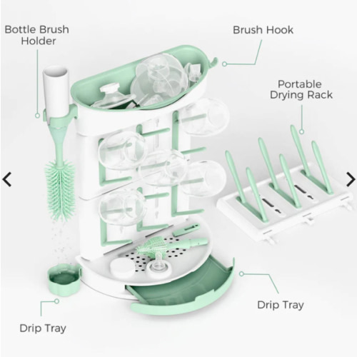 Momcozy Baby Bottle Drying Rack | Holds 18 Bottles, DIY Design