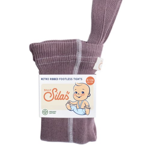 Silly Silas I Footless tights with braces I Acai Smoothie/ Size 6-12 Months