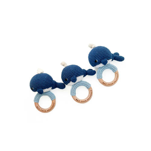 Jonah's Whale Knitted Teether Rattle – OUR HOUSE ABOVE
