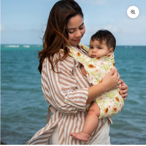 Papaya Baby Lark Carrier – Watercolor Floral Baby Carrier