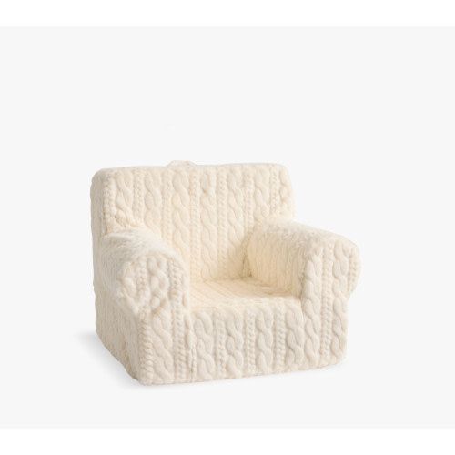 My First Anywhere Chair®, Ivory Cozy Cable Knit