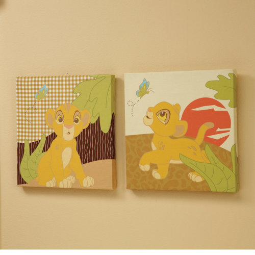 Disney Lion King Simba's Wild 2 Piece Canvas Art & Reviews | Wayfair