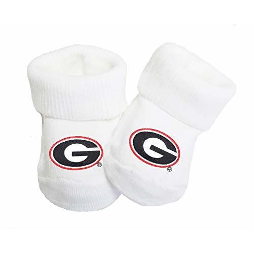 Future Tailgater Georgia Bulldogs Baby Toe Bootie Socks 0-9 months