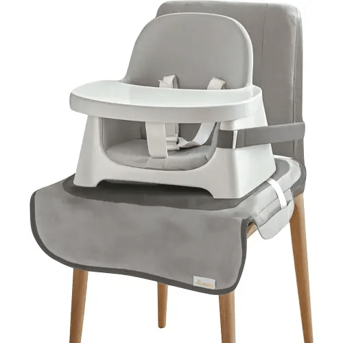 Minnebaby Extra Large Booster Chair Protector Cover, Dining Chair Seat Cover for Booster Seat, Grey