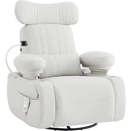 MAMAZING Lullapod Max Power Nursery Rocking Chair with Electric Armrests