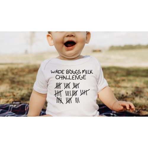 Always Sunny in Philadelphia Unisex ONESIE® brand Wade Boggs Milk Challenge gift funny IASIP baby shower  bodysuit