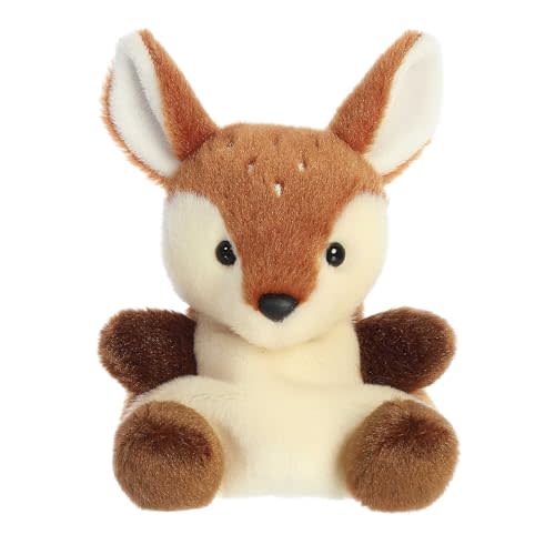 Aurora® Adorable Palm Pals™ Dalia Fawn™ Stuffed Animal - Fun Collectible Plush for Kids and Adult Collectors - Perfect for Decorating Rooms and Birthday Gifts - Brown 5 Inches