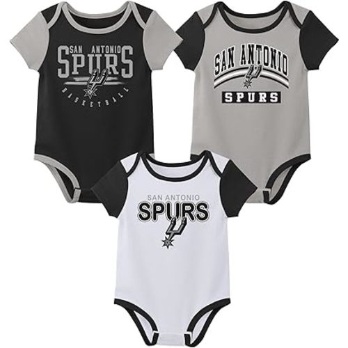 Outerstuff NBA Teams Newborn Baby and Infant Short Sleeve Bodysuit Variety 3-Pack (0-18m)