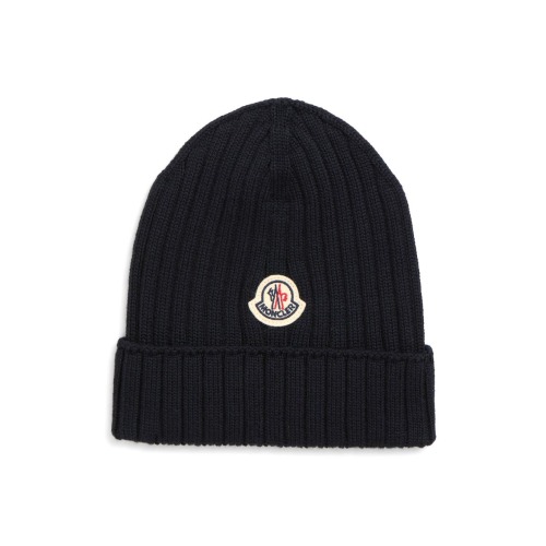 Ribbed Virgin Wool Beanie