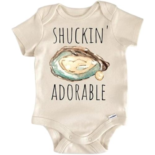 Oyster Clam Seafood Foodie - Baby Boy Girl Clothes Infant Bodysuit Funny Cute 1