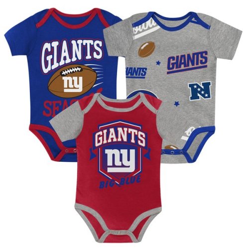 New York Giants Outerstuff Infant First Round Pick 3-Piece Creeper Set