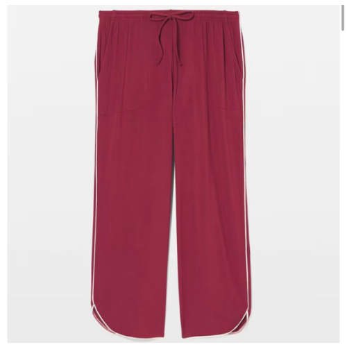 Solid Cropped Pajama Pants  | Soma