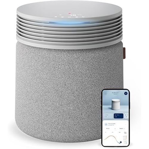 BLUEAIR Air Purifier for Large Rooms & Home - Odor Eliminating Cleans up to 3385 ft², HEPASilent, Smart WiFi, Auto Mode, Doubles as Table, Removes Dust, Smoke, Pet Hair, AHAM Verified, Blue Signature