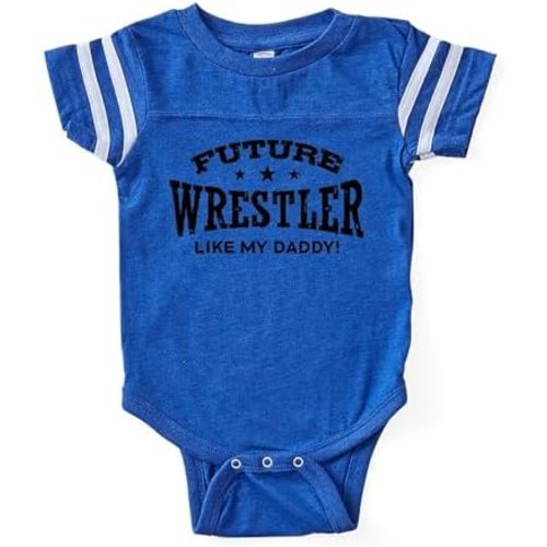 CafePress Future Wrestler Like My Daddy Cute Infant Baby Football Bodysuit
