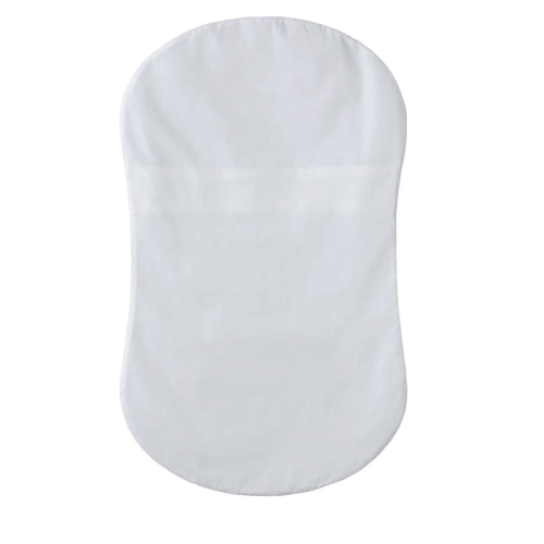 HALO - Bassinest Fitted Sheet | 100% Organic Cotton -White - white ,