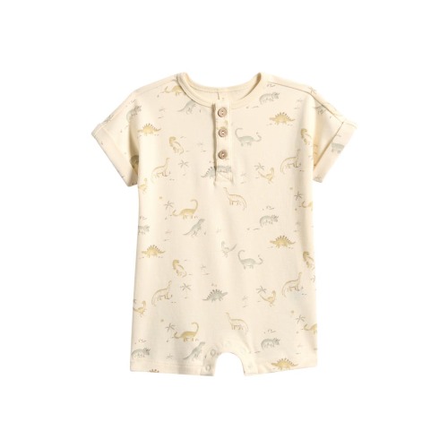 Dino Cotton Romper, 0-3M