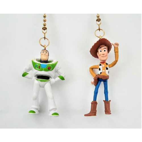 Buzz Lightyear & Woody Toy Story Ceiling Fan and Light Pulls Disney Pixar