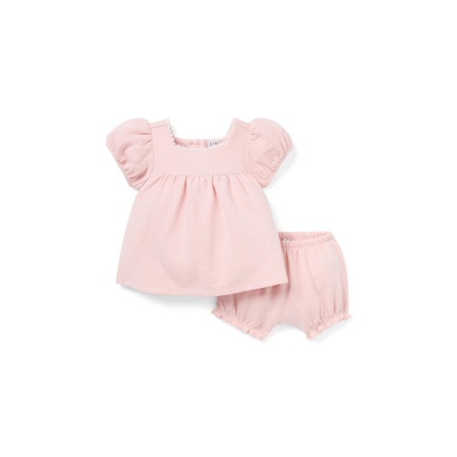 Baby Quilted Puff Sleeve Matching Set, 3-6M
- Only a few left
