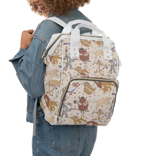 Lion King Diaper Bag Backpack | Disney Baby Travel Bag | Simba Mom Bag | Baby Shower Gift New Baby Gift New Mom Gift