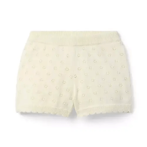 Girl Freshwater Pearl Pointelle Sweater Short by Janie and Jack