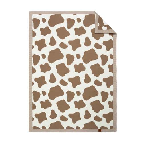 Baby Cow Jacquard Knit Blanket