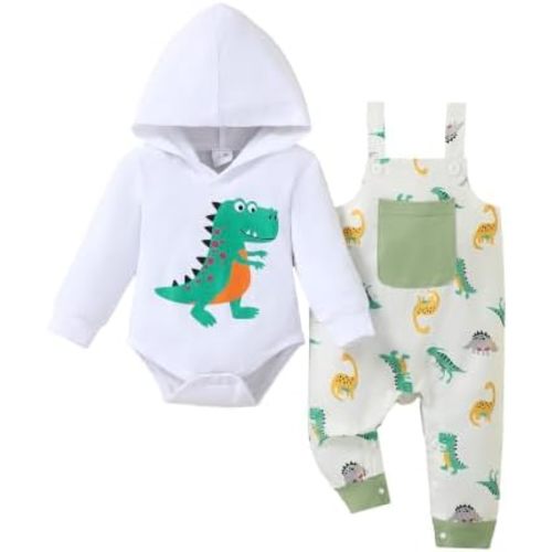 NZRVAWS Baby Boy Clothes Newborn Outfit Long Sleeves Infant Romper Fall Winter Jumpsuit Animals Overalls Pants 0-18 Months