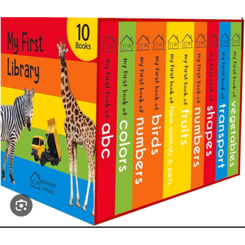 My First Library: Boxset of 10 Board Books for Kids