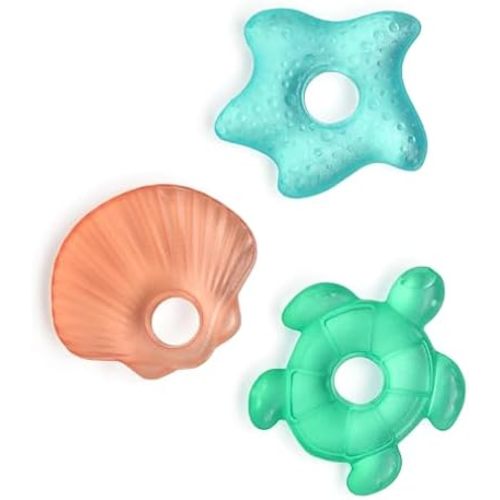 Itzy Ritzy Water-Filled Teethers for Teething Relief, Set of 3 (Seaside)